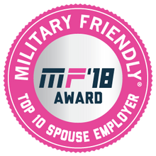 Military Friendly Spouse Employer Award Plaque